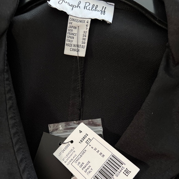 Joseph Ribkoff, black pea coat - Picture 4 of 4